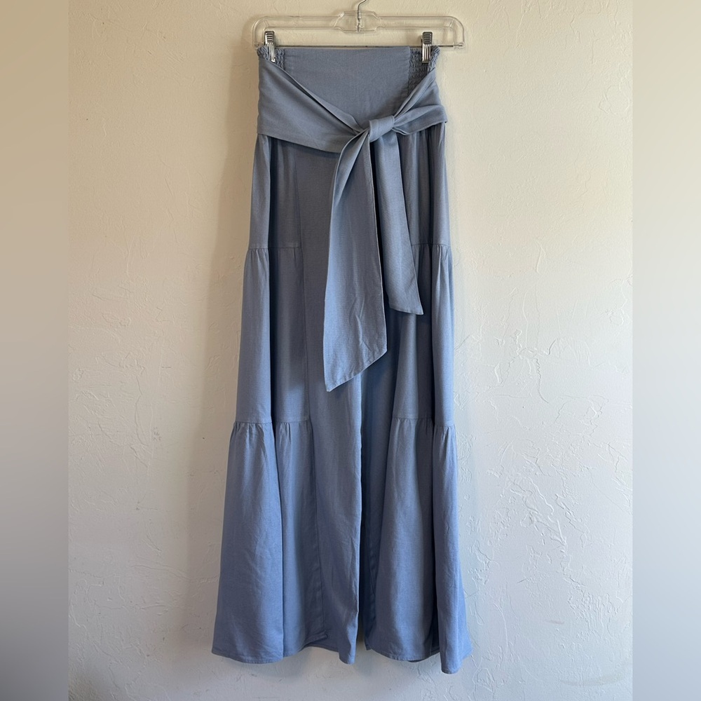 Elegant Blue Palazzo Pants